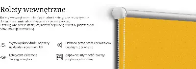 Unutarnja zatamnjujuća rolo zavjesa Narančasta