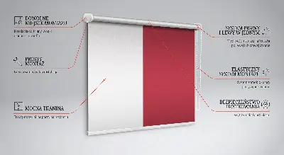 Zatamnjujuća rolo zavjesa za prozor Tamnocrvena