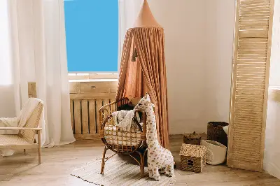 Platnena zatamnjujuća rolo zavjesa Plava