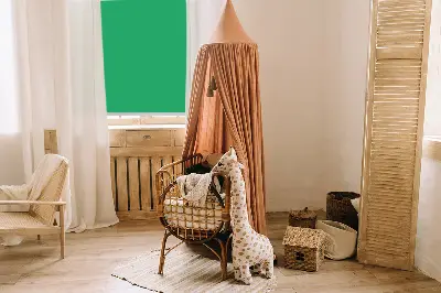 Platnena zatamnjujuća rolo zavjesa Zelena