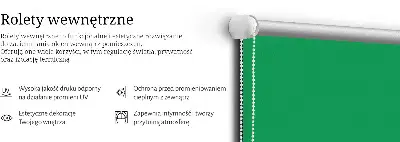 Platnena zatamnjujuća rolo zavjesa Zelena