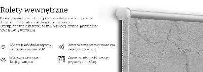 Platnena zatamnjujuća rolo zavjesa Sivi mramor