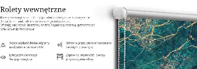 Zatamnjujuća rolo zavjesa za prozor Zeleni mramor