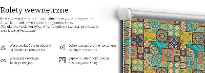 Unutarnja prozorska zatamnjujuća rolo zavjesa Šarena mandala