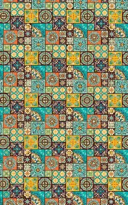 Unutarnja prozorska zatamnjujuća rolo zavjesa Šarena mandala