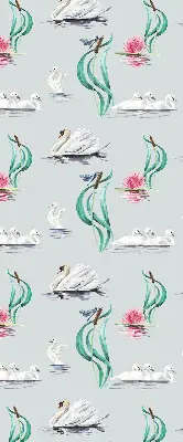 Unutarnja zatamnjujuća rolo zavjesa Labudovi i patke