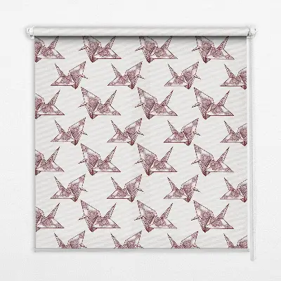 Unutarnja zatamnjujuća rolo zavjesa za prozor Origami labudovi