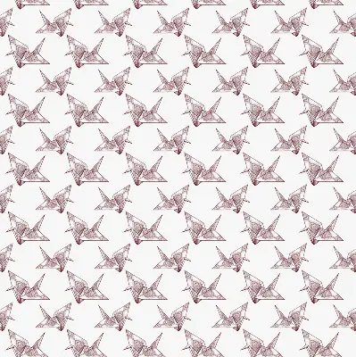 Unutarnja zatamnjujuća rolo zavjesa za prozor Origami labudovi