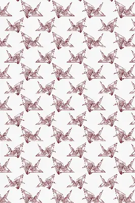 Unutarnja zatamnjujuća rolo zavjesa za prozor Origami labudovi