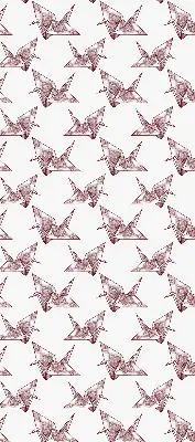 Unutarnja zatamnjujuća rolo zavjesa za prozor Origami labudovi