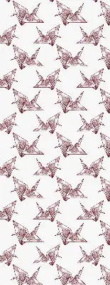 Unutarnja zatamnjujuća rolo zavjesa za prozor Origami labudovi