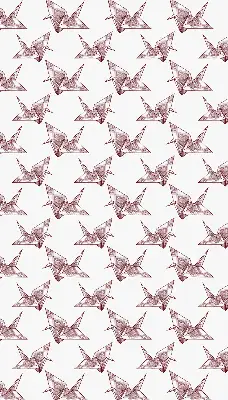 Unutarnja zatamnjujuća rolo zavjesa za prozor Origami labudovi