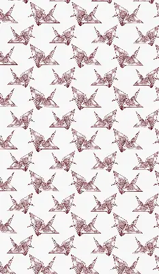 Unutarnja zatamnjujuća rolo zavjesa za prozor Origami labudovi