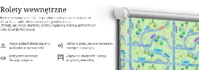Unutarnja zatamnjujuća rolo zavjesa za prozor Ulice