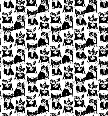 Unutarnja zatamnjujuća rolo zavjesa za prozor Nacrtani psi