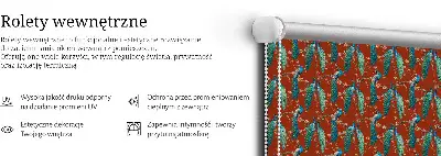 Zatamnjujuća rolo zavjesa za prozor Paunovi na granama