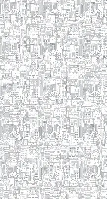 Unutarnja prozorska zatamnjujuća rolo zavjesa Skica grada