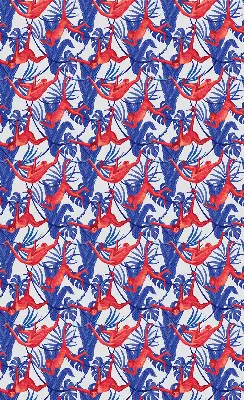 Zatamnjujuća rolo zavjesa za balkonska vrata Crveni majmuni