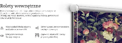 Zatamnjujuća rolo zavjesa za prozor Cvijeće