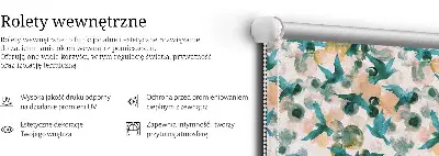 Unutarnja zatamnjujuća rolo zavjesa za prozor Ptice i šarene mrlje