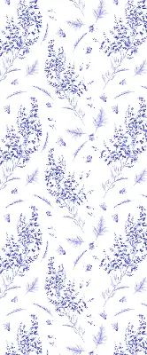 Unutarnja prozorska zatamnjujuća rolo zavjesa Ljubičaste biljke