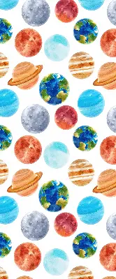 Zatamnjujuća rolo zavjesa za prozor Planeti