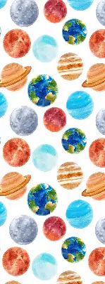 Zatamnjujuća rolo zavjesa za prozor Planeti