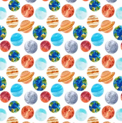 Zatamnjujuća rolo zavjesa za prozor Planeti