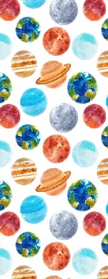Zatamnjujuća rolo zavjesa za prozor Planeti