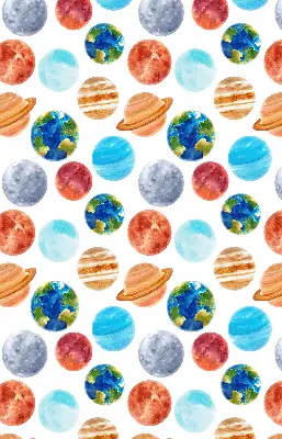 Zatamnjujuća rolo zavjesa za prozor Planeti