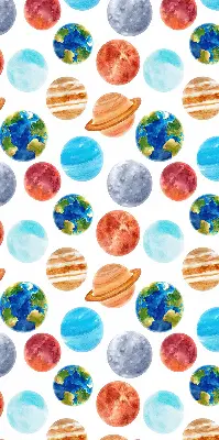Zatamnjujuća rolo zavjesa za prozor Planeti