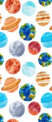 Zatamnjujuća rolo zavjesa za prozor Planeti