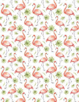 Platnena zatamnjujuća rolo zavjesa Flamingo i lišće