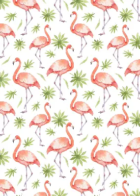 Platnena zatamnjujuća rolo zavjesa Flamingo i lišće