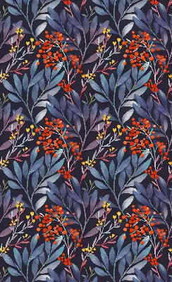 Zatamnjujuća rolo zavjesa za prozor Tamno lišće i jarebika
