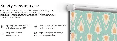 Platnena zatamnjujuća rolo zavjesa Šareni avokado