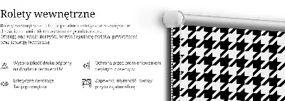Unutarnja zatamnjujuća rolo zavjesa za prozor Geometrijski uzorak