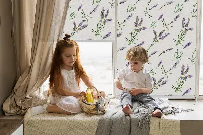 Platnena zatamnjujuća rolo zavjesa Lavanda