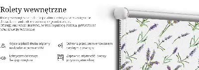 Platnena zatamnjujuća rolo zavjesa Lavanda