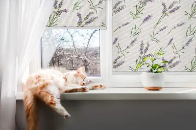 Platnena zatamnjujuća rolo zavjesa Lavanda