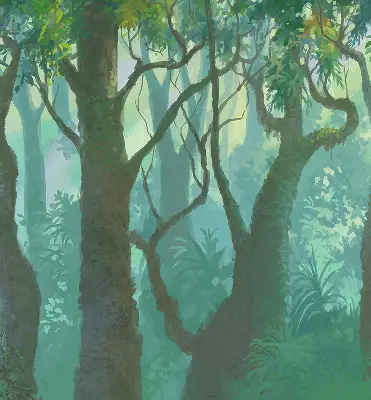 Zatamnjujuća rolo zavjesa za balkonska vrata Drveće