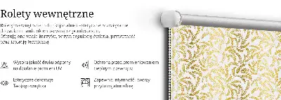 Unutarnja prozorska zatamnjujuća rolo zavjesa Zlatne grane