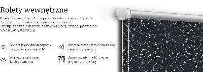Platnena zatamnjujuća rolo zavjesa Konstelacija