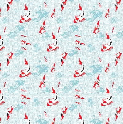 Unutarnja zatamnjujuća rolo zavjesa Ribe u vodi