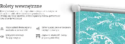 Zatamnjujuća rolo zavjesa za prozor Valovi