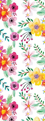 Platnena zatamnjujuća rolo zavjesa Oslikano cvijeće