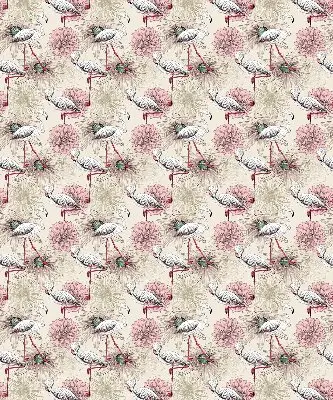 Zatamnjujuća rolo zavjesa za prozor Bijeli flamingosi