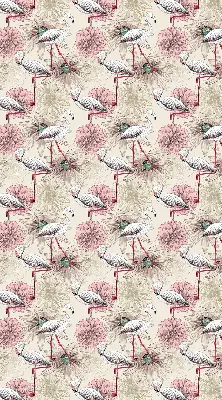Zatamnjujuća rolo zavjesa za prozor Bijeli flamingosi