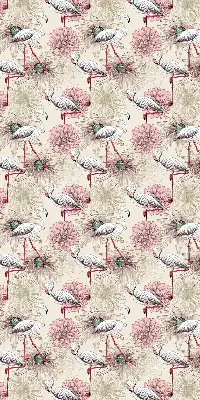 Zatamnjujuća rolo zavjesa za prozor Bijeli flamingosi