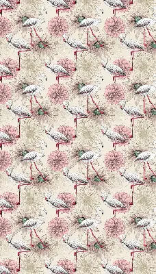 Zatamnjujuća rolo zavjesa za prozor Bijeli flamingosi